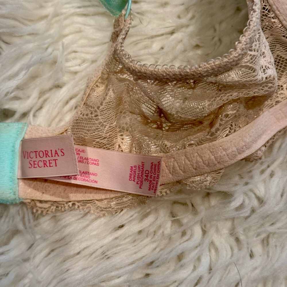 Victoria's Secret Dream Angels Balconet Lace Lined Demi Push Up Rhinestone Bra - Picture 5 of 9